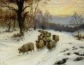 shepherd in winter